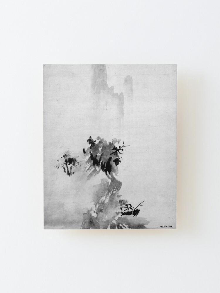 Alternate view of Sesshu Toyo Haboku-Sansui Landscape Mounted Print