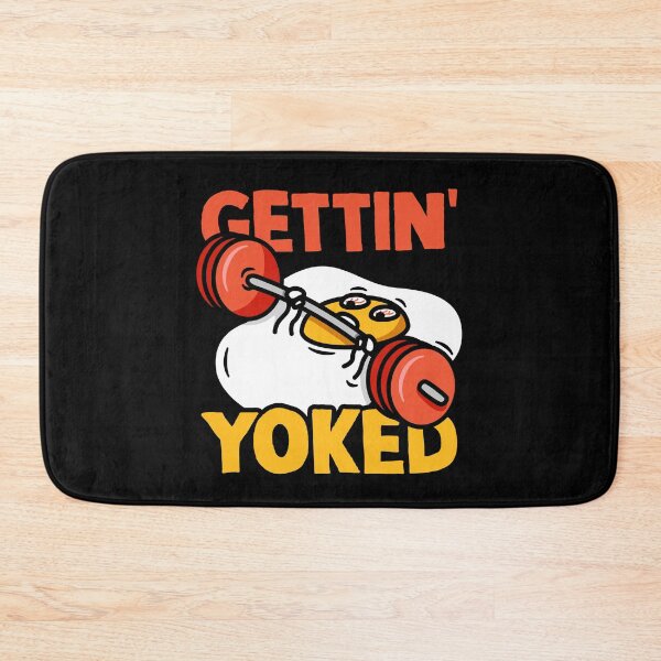 Item preview, Getting Yoked Funny Benching Egg Man designed and sold by hadicazvysavaca.