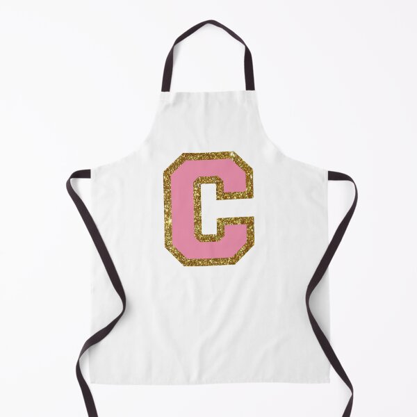 Item preview, gold and pink varsity letter C designed and sold by byleahwithlove.