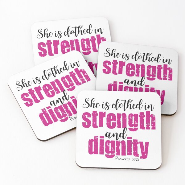 Item preview, She is clothed in strength - proverbs 31:25 designed and sold by davetdesigns.