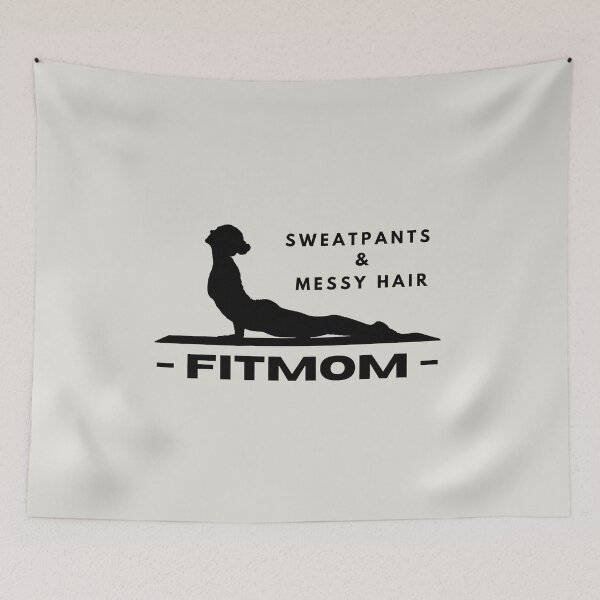 Item preview, Fitmom / yoga / namaste / health / workout / girl / special gift idea designed and sold by portrait4you.