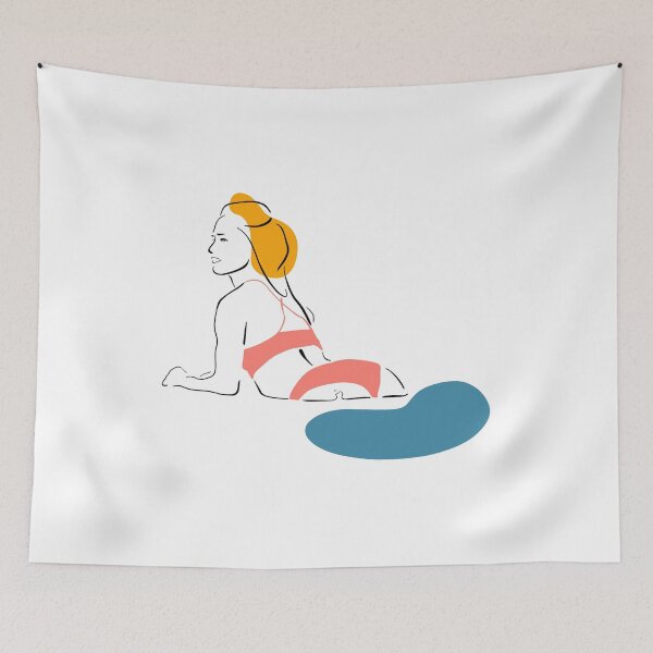 Aperçu de l'œuvre Maillot de bain d'été, La vie est meilleure à la piscine créée et vendue par ZartyDesigns.