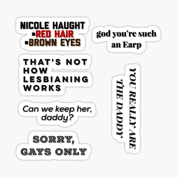 Wynonna Earp S4E01 iconic lines pack Sticker