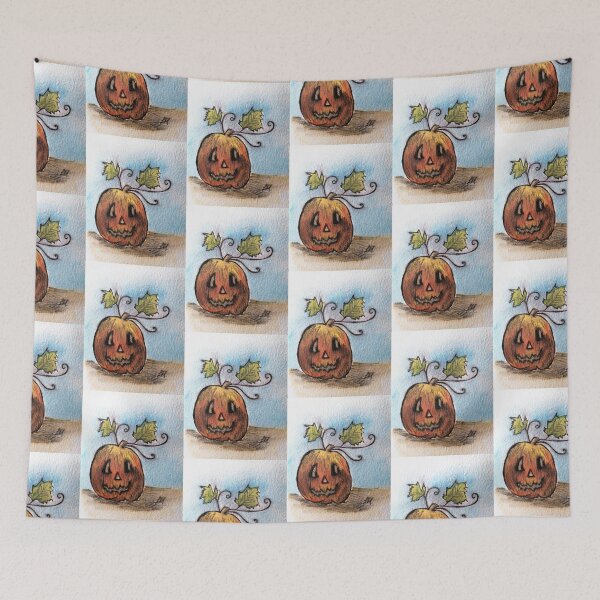 Item preview, Pumpkin Patch jack o lantern designed and sold by ArtbyPriscilla.