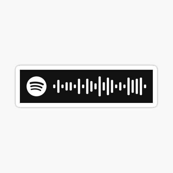 Xanny Billie Eilish Spotify Code Sticker By Krh327 Redbubble - xanny billie eilish roblox id