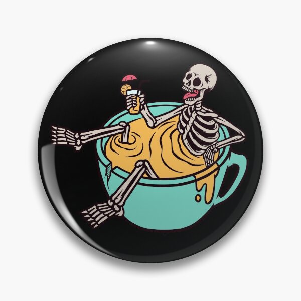 Item preview, Relaxing skull in a cup designed and sold by teenlabel.