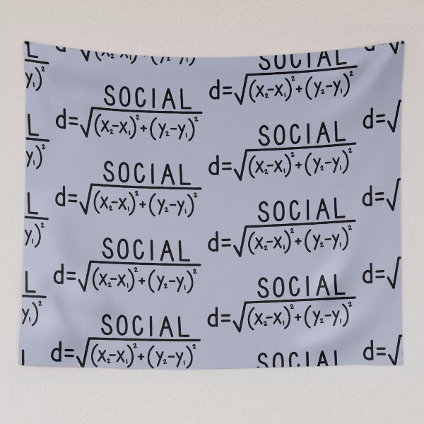Item preview, Social Distance (formula) Small/ Repeated designed and sold by carwalker13.
