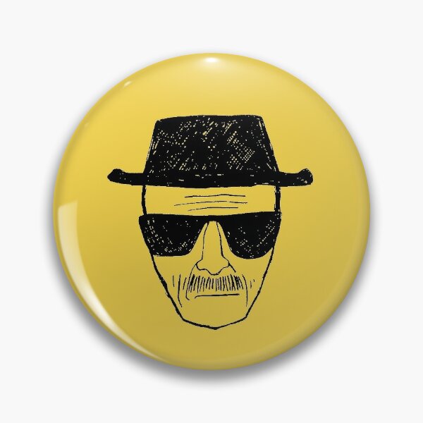 Breaking Bad Pin Walter White Heisenberg Enamel Metal Brooch Badge