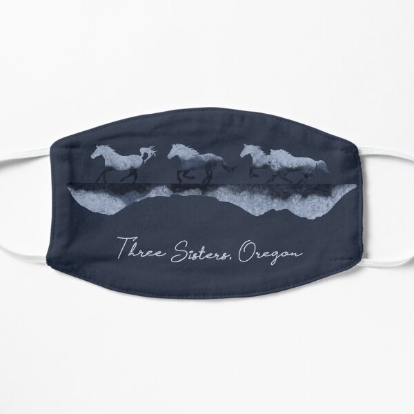 Three Sisters Oregon Flat Mask