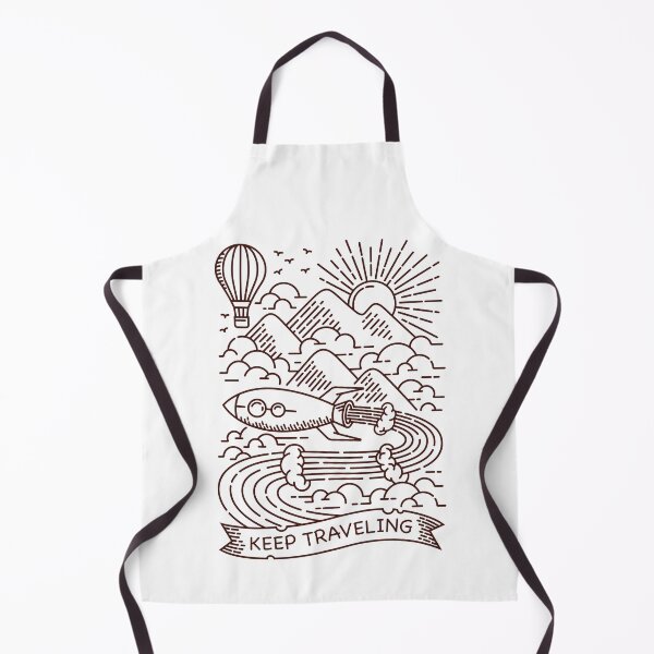 Item preview, Rocket travel line illustration designed and sold by teenlabel.