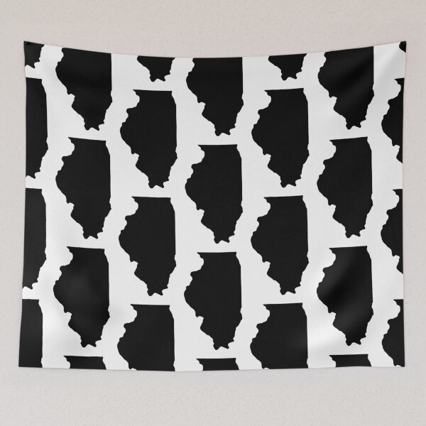 Item preview, ILLINOIS state stickers t-shirts designed and sold by youtubemugs.