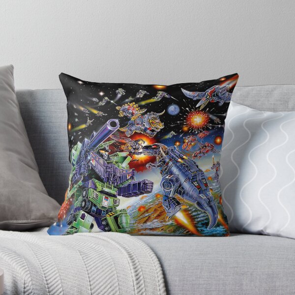 TRANSFORMERS G1 JAPANESE BOX BATTLE Throw Pillow