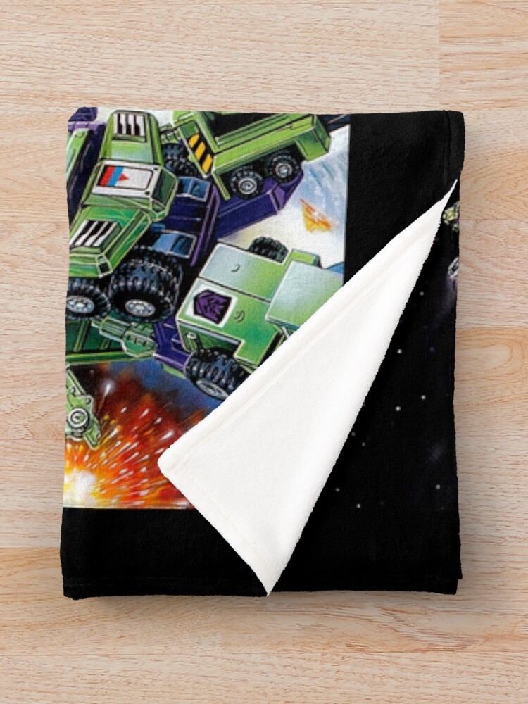 Alternate view of TRANSFORMERS G1 JAPANESE BOX BATTLE Throw Blanket