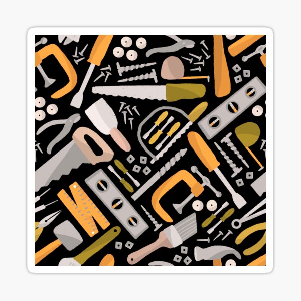Construction Tools Sticker
