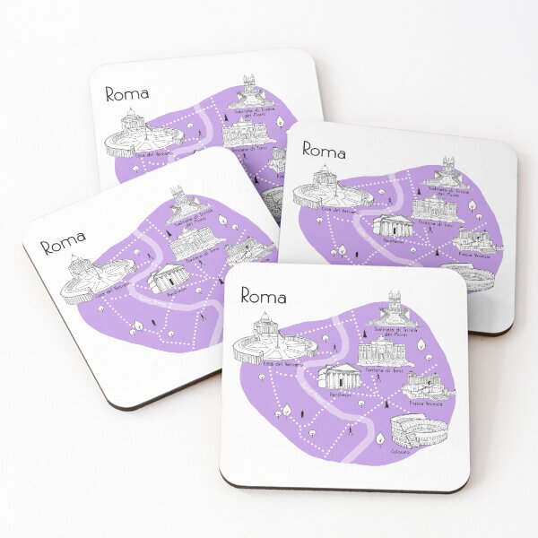 Item preview, Roma Map - Purple designed and sold by aMano-mapping.
