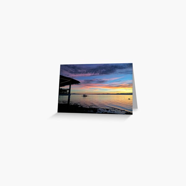 Sunset Silhouette Greeting Card