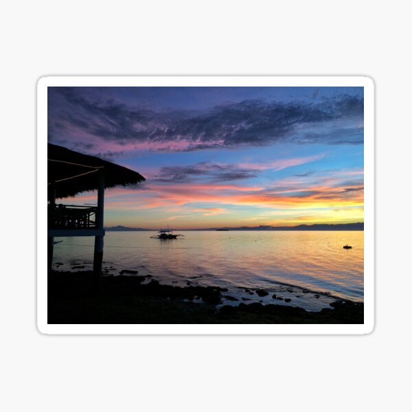 Sunset Silhouette Sticker