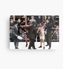 Ray Campbell vs Dick Hyland 3rd May, 1913 Metal Print