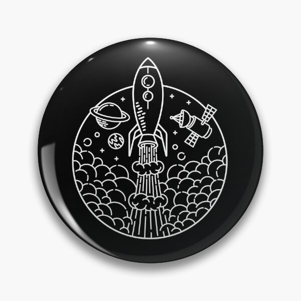 Item preview, Hand drawn rocket adventure line illustration designed and sold by teenlabel.