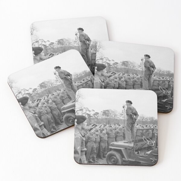 Item preview, Monty Addressing The Troops - WW2 - 1944 designed and sold by warishellstore.