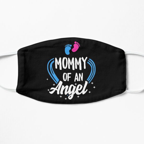 National Pregnancy and Infant Loss Awareness Mommy Of An Angel Remembrance Day Pink Blue Ribbon Gift For Mom Mother Women Parents Mask