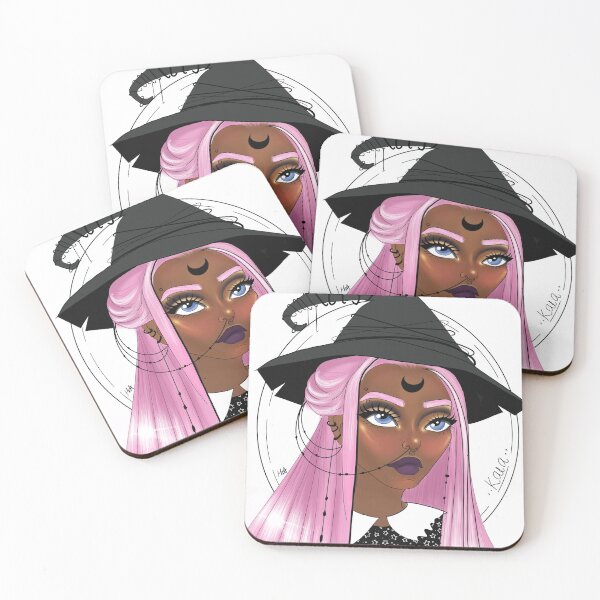 Item preview, Kaia the pink haired witch designed and sold by Coven-Of-Art.