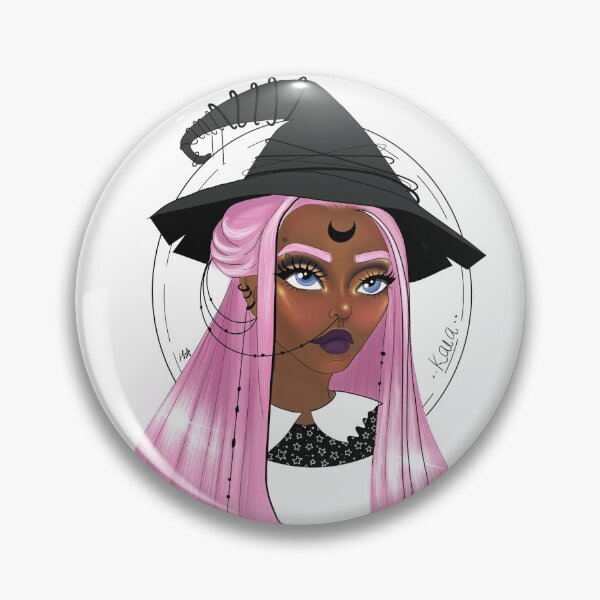 Item preview, Kaia the pink haired witch designed and sold by Coven-Of-Art.