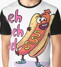 Naughty Hot Dog Graphic T-Shirt