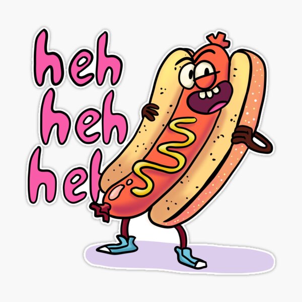 Hey Baby - Hot Dog - 4 Sticker