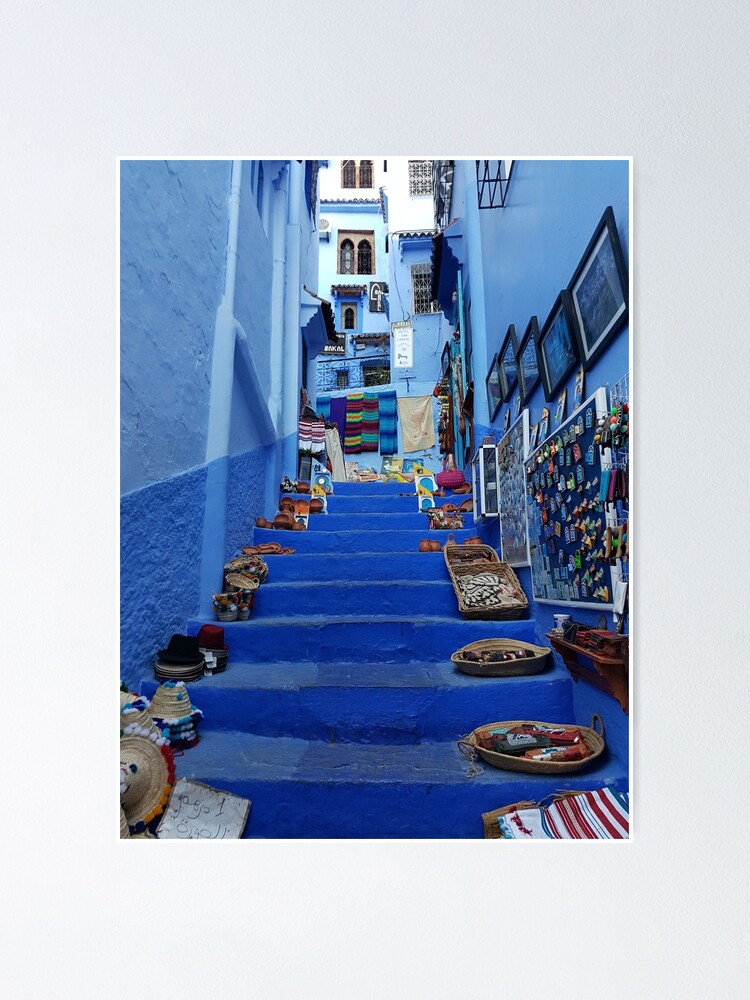 Poster Carte du Monde - Chefchaouen