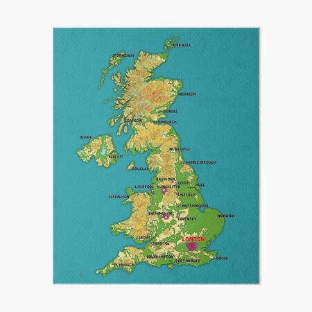 L Mina R Gida Mapa F Sico Del Reino Unido Mapa Topogr Fico Del Reino