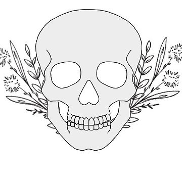 Artwork thumbnail, Skull flowers by racer0220
