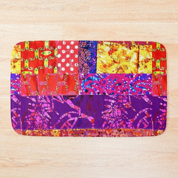 Item preview, Bright red quilt, graphic design designed and sold by djrunnels.