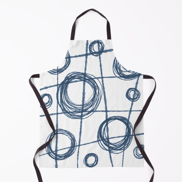 Item preview, Navy and White Ink Lines and Circles designed and sold by Amy Brinkman.
