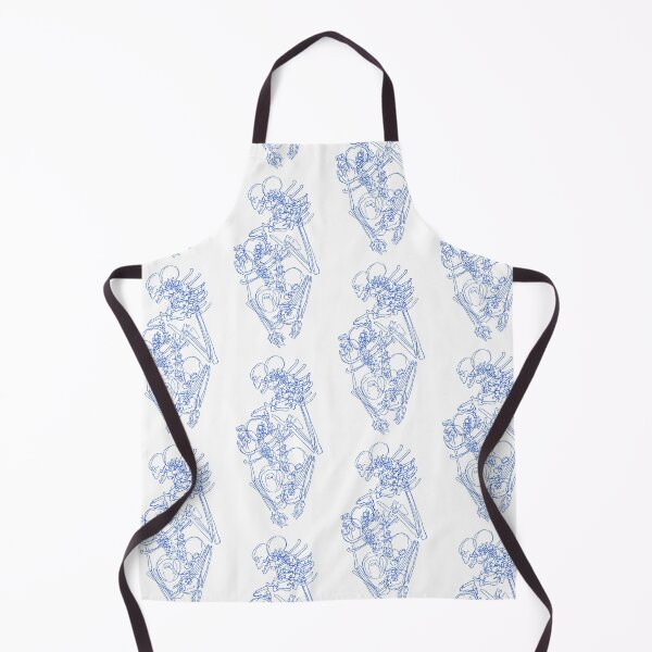 Item preview, Skeletal Tumble - Blue designed and sold by Caroline Owen.