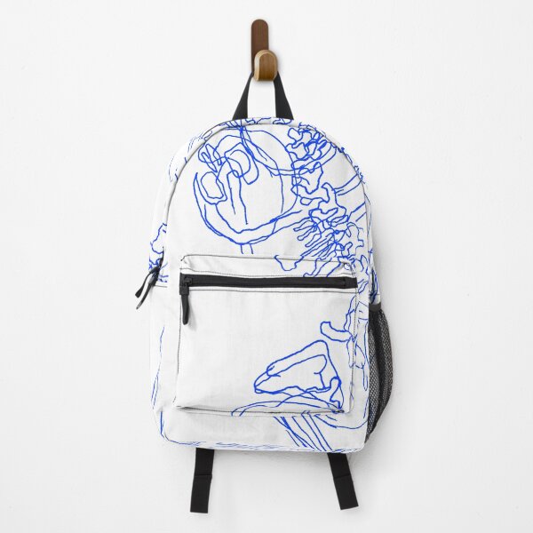 Item preview, Skeletal Tumble - Blue designed and sold by Caroline Owen.