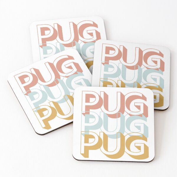 Aperçu de l'œuvre Pug Pug Pug créée et vendue par TailTrails.