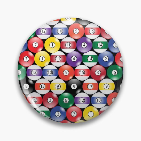 Item preview, Billiards Pool Balls Pattern designed and sold by DonnaSiggy.