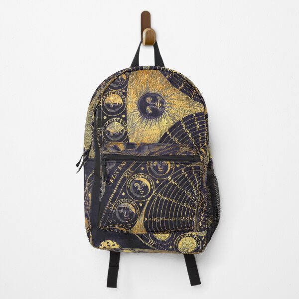 Item preview, Ancient Worn Golden Astronomy diagram charting Phases of the Moon  designed and sold by Glimmersmith.