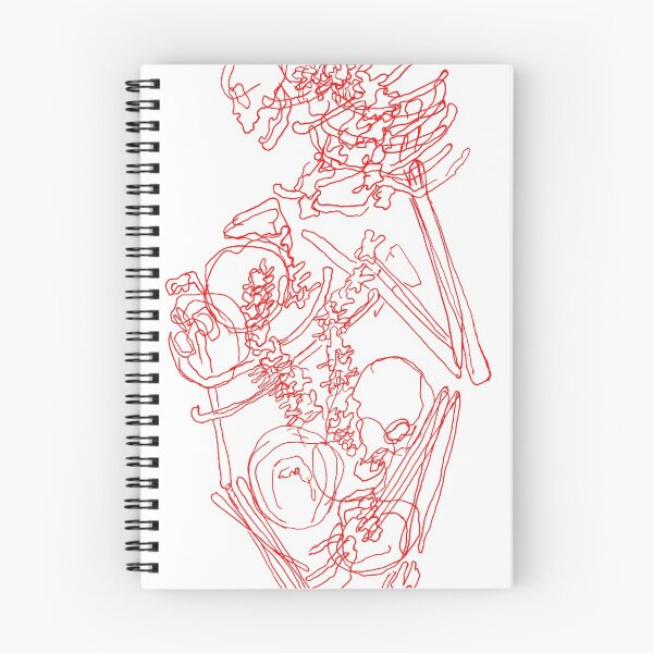 Item preview, Skeletal Tumble - Red designed and sold by Caroline Owen.