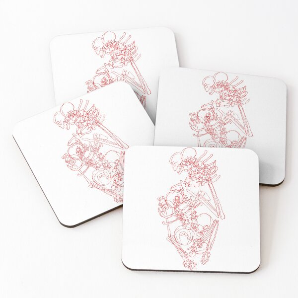 Item preview, Skeletal Tumble - Red designed and sold by Caroline Owen.