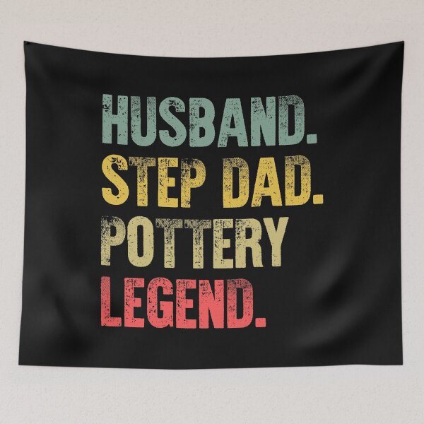 Item preview, Funny Men Vintage T Shirt Husband Step Dad Pottery Legend designed and sold by Bendthetrend.