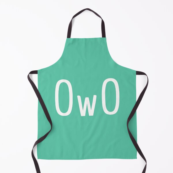 Item preview, OwO - the cute blank stare. White on biscay green. designed and sold by PrintPit.