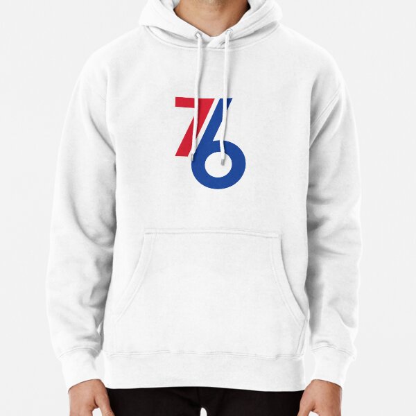 Youth White/Red Philadelphia 76ers Manhattan Pullover Hoodie