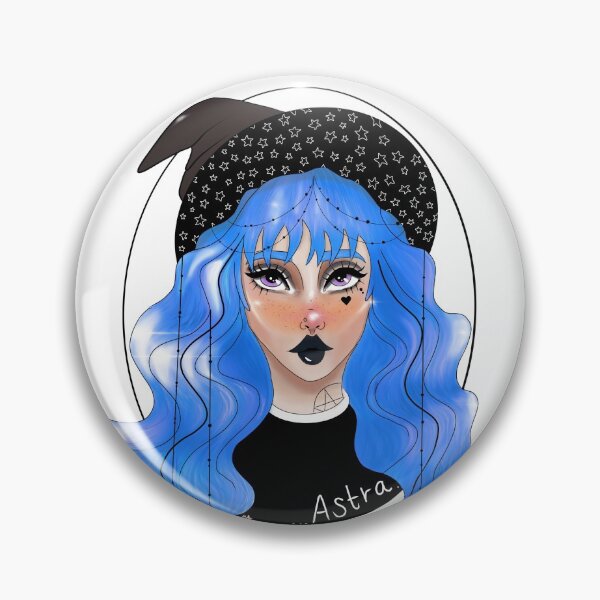 Item preview, Astra the blue haired witch  designed and sold by Coven-Of-Art.