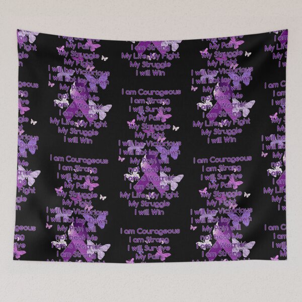 Item preview, Purple Awareness Ribbon My Struggle Poem designed and sold by Alondra.