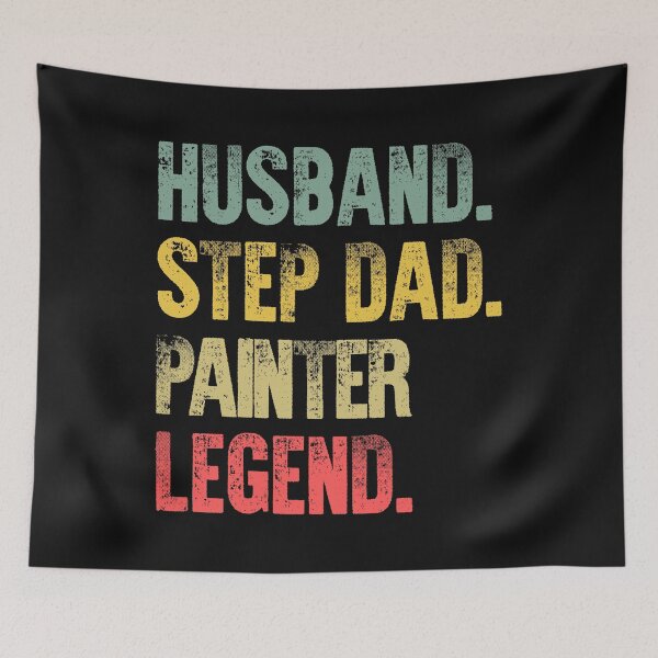 Item preview, Funny Men Vintage T Shirt Husband Step Dad Painter Legend designed and sold by Bendthetrend.