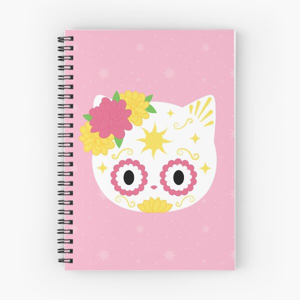 Item preview,  Sun Sugarskull Cat Pink designed and sold by cynthia tizcareno.