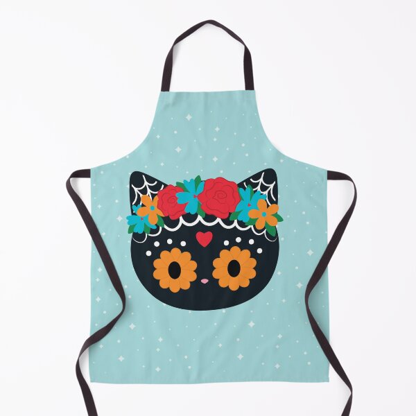 Item preview, Flower Crown Sugarskull Cat designed and sold by cynthia tizcareno.