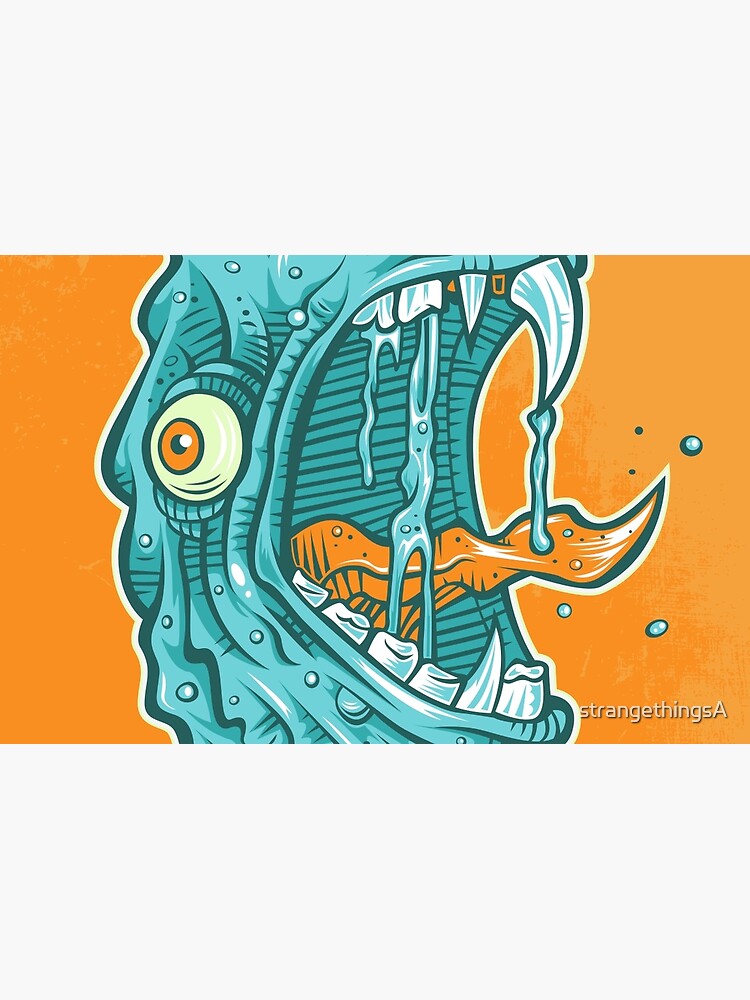 Thumbnail 2 of 2, Laptop Sleeve, C is for Chompzilla designed and sold by strangethingsA.